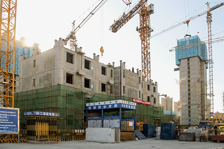 装配式建筑 施工工地